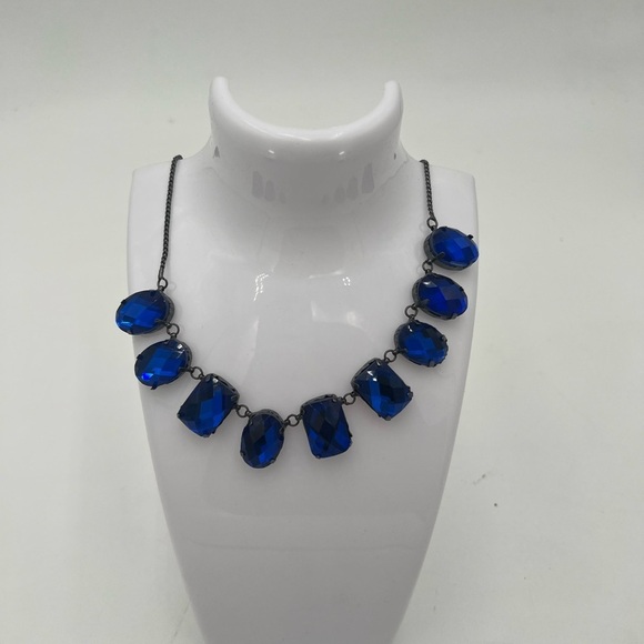 Elegant Vintage Blue Gemstone Necklace with Matching Bracelet – Lovely Pre-Loved - Picture 1 of 8